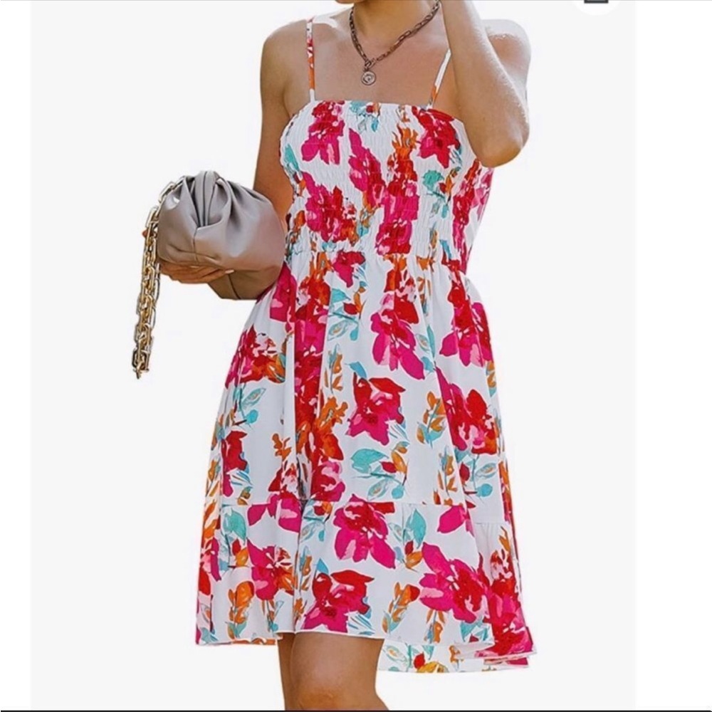 Floral Smocked Cami Dress